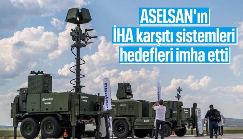 DRONEDEF, hedefleri başarıyla imha etti