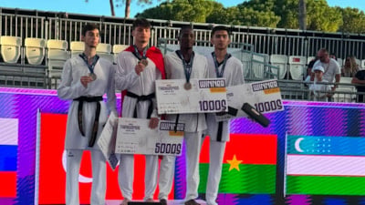 Milli taekwondoculardan 1 altın, bir bronz