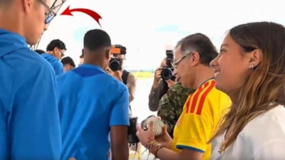 Futbolcu Rodriguez, Kolombiya Cumhurbaşkanı Petro'nun kızını görmezden geldi