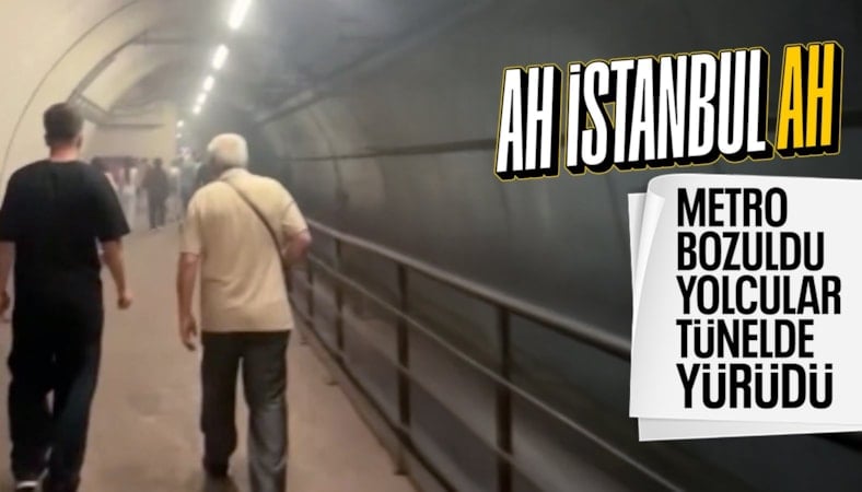 İstanbul'da metro arızası: Tünelde yürümek zorunda kaldılar