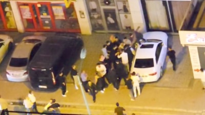 İstanbul'da düğün sonrası kavga kamerada