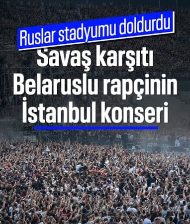 Belaruslu müzisyenin İstanbul konseri Putin karşıtlarını buluşturdu