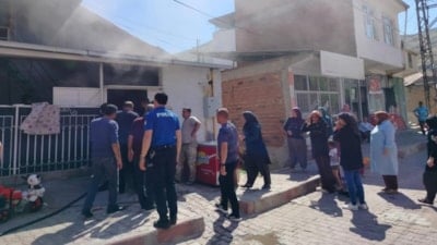 Elazığ'da müstakil evde yangın