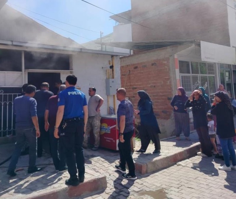 Elazığ'da müstakil evde yangın