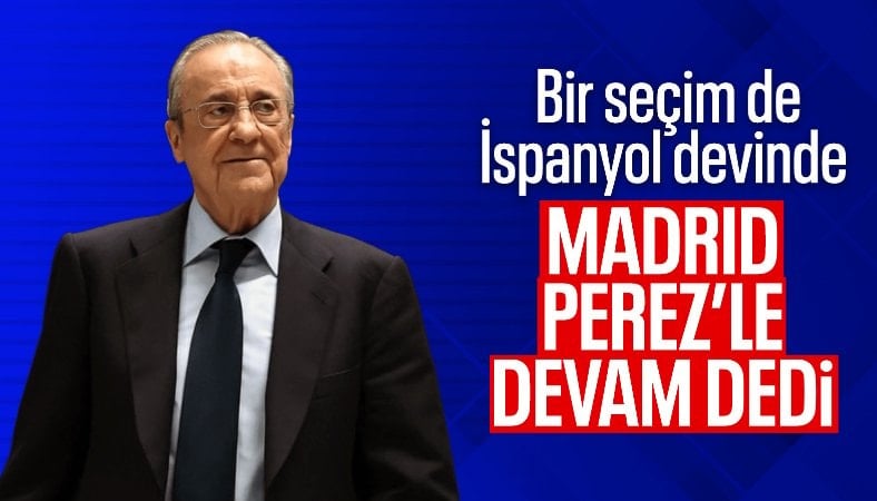 Florentino Perez yeniden Real Madrid başkanı seçildi