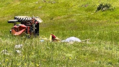 Çorum'da traktörün altında kalan sürücü öldü