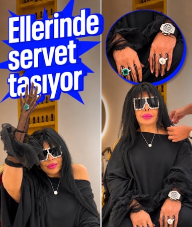 Takılarıyla gündem oldu