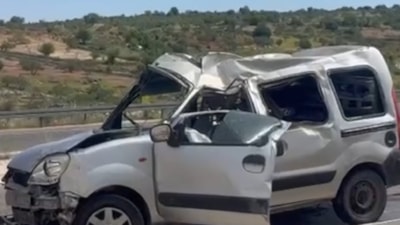 Adıyaman'da hafif ticari araç, şarampole devrildi: 1 kişi hayatını kaybetti