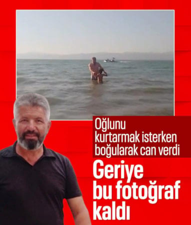 Bursa'da 8 yaşındaki oğlunu kurtarmak isterken akıntıya kapılıp hayatını kaybetti