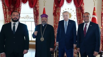 Cumhurbaşkanı Erdoğan, Türkiye Ermenileri Patriği Sahak Maşalyan'ı kabul etti
