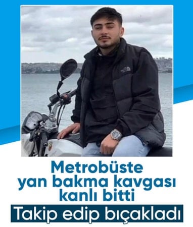 İstanbul'da metrobüste yan bakma kavgası