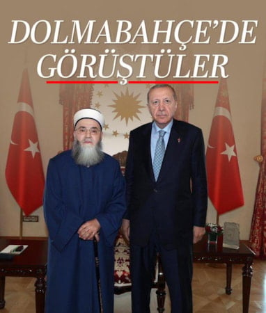 Cübbeli Ahmet Hoca'yı kabul etti
