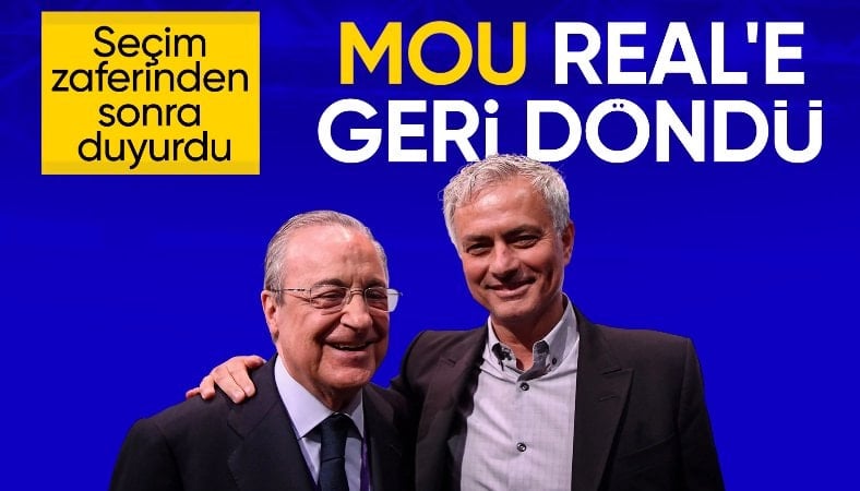 Real Madrid Başkanı Florentino Perez, Jose Mourinho'yu açıkladı