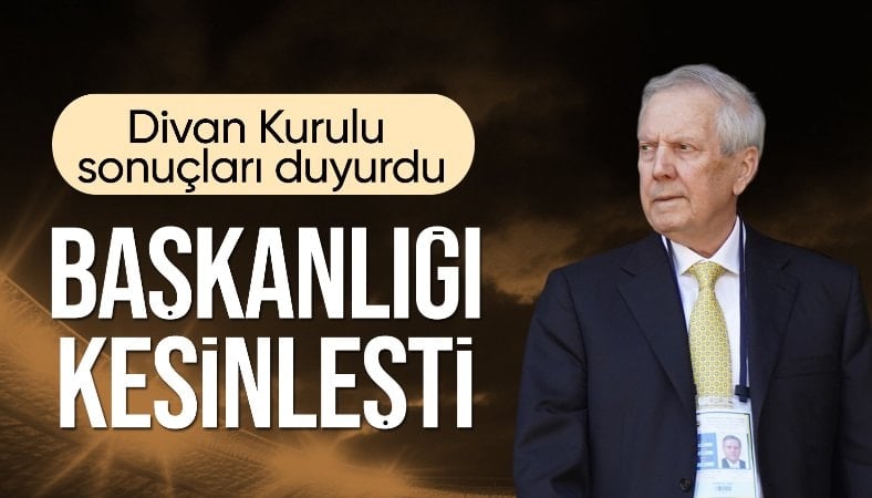 Fenerbahçe Kulübü Divan Kurulu, seçimin kesin sonuçlarını açıkladı