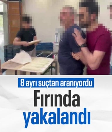 Kocaeli'de 8 ayrı suçtan aranan hükümlü İstanbul'da fırında yakalandı