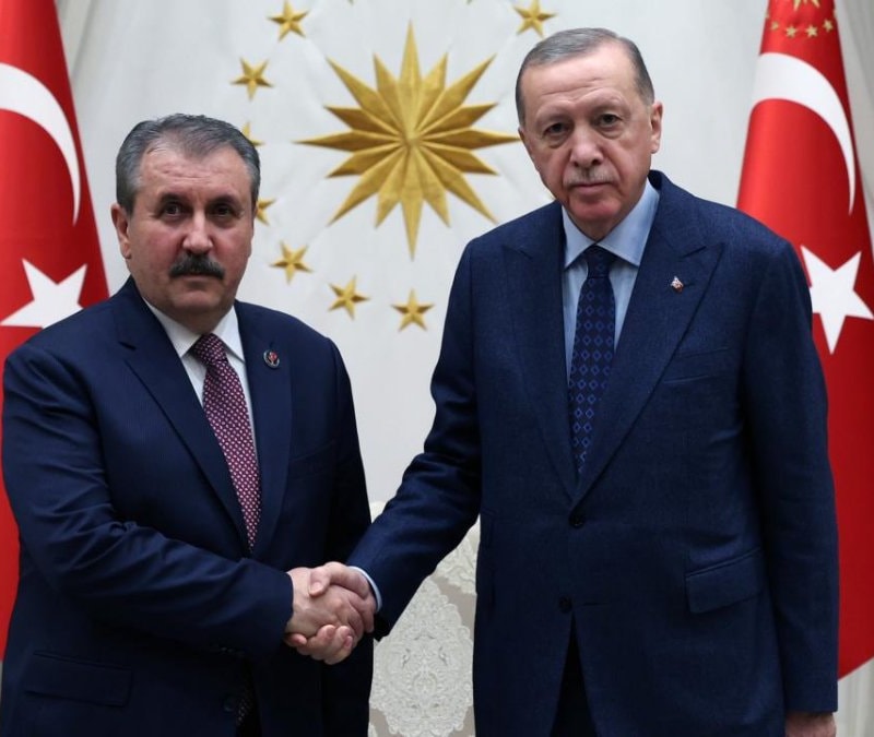 Cumhurbaşkanı Erdoğan, BBP Genel Başkanı Destici'y