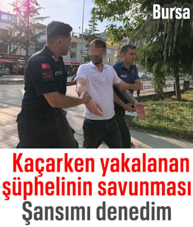 Bursa'da kaçarken polislere yakalandı: "Şansımı denedim" dedi