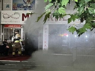 Manisa’da medikal ürünler satan iş yerinde yangın