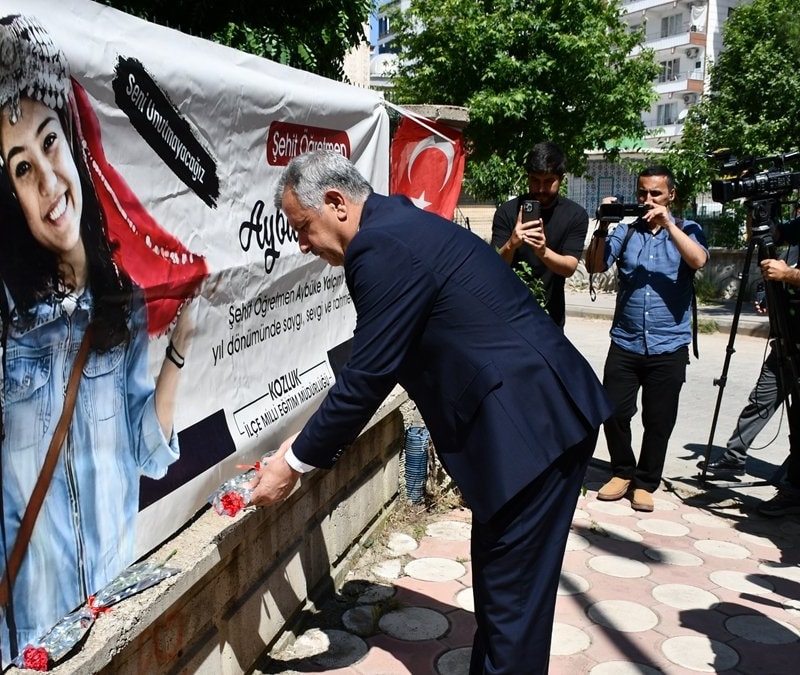 Batman’da şehitler için anma töreni: Aybüke öğretmen ve 2 as