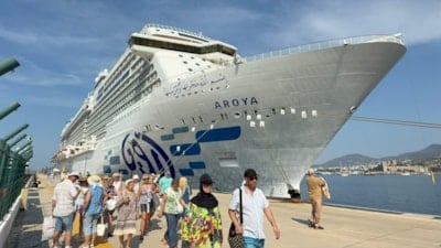 Bodrum'a kruvaziyerle 2 bin 59 Rus turist geldi