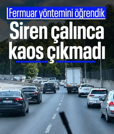 Ambulansa fermuar yöntemiyle yol açıldı
