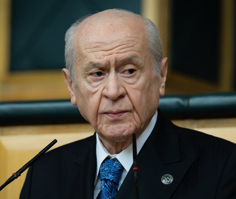 Devlet Bahçeli'nin Blue Topaz rozeti