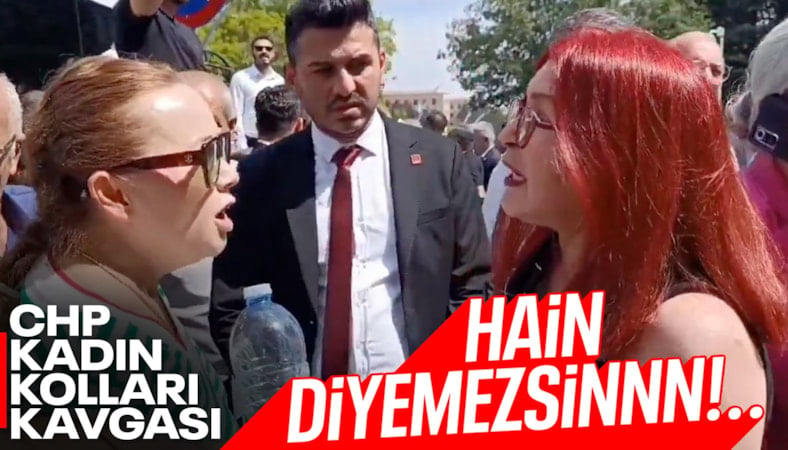 Özgür Özel ve Kılıçdaroğlu taraftarı CHP'li kadınların sözlü kavgası