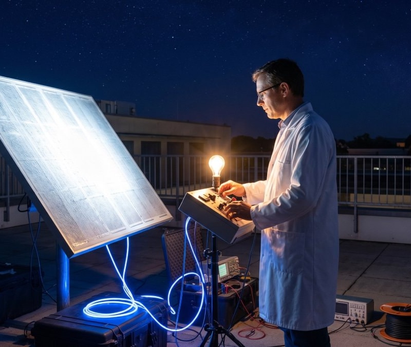 Ne güneş ne rüzgar gerekiyor: Geceleri elektrik ür