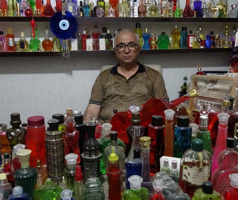 Malatya'da 35 yıllık kolonya tutkusu