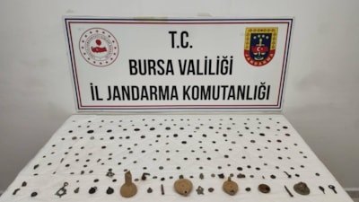 Bursa'da 202 sikke ve obje ele geçirildi