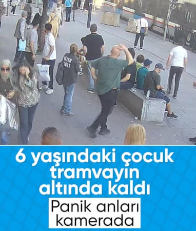 İstanbul'da 6 yaşındaki çocuk raylara düştü