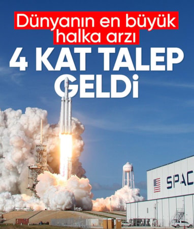 SpaceX'in halka arzına 4 kat talep geldi