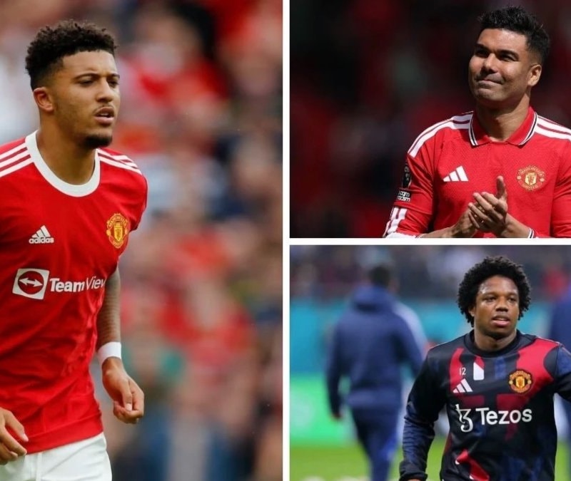 Manchester United'da Casemiro, Sancho ve Malacia i