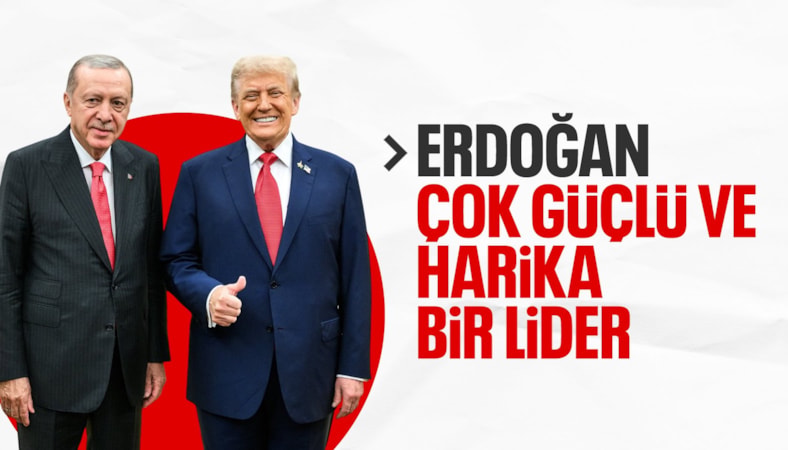 Donald Trump'tan Cumhurbaşkanı Erdoğan'a övgü: O çok güçlü biri
