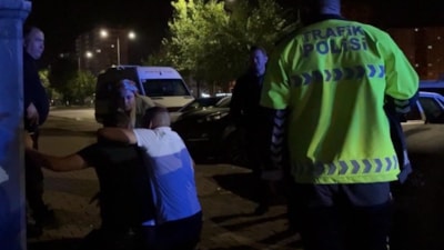 Kayseri'de alkollü sürücünün ağabeyi polise zorluk çıkarttı