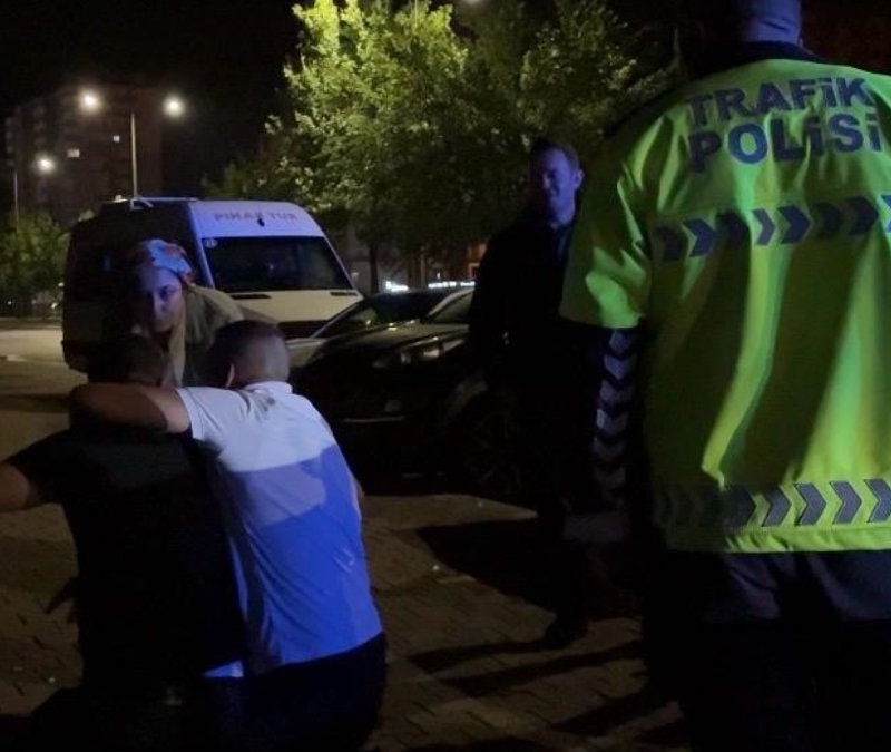 Kayseri'de alkollü sürücünün ağabeyi polise zorluk çıkarttı