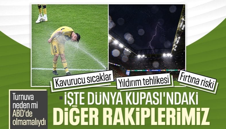 Dünya Kupası'nda ülkeler, aşırı sıcak ve olumsuz hava koşullarıyla da mücadele edecek