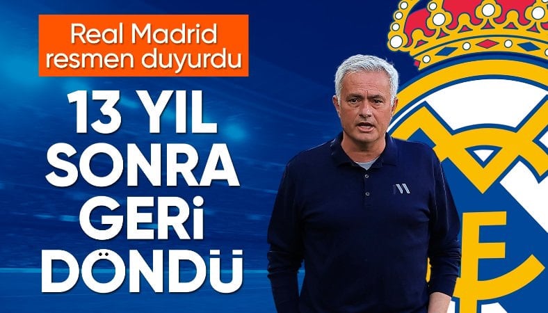 Real Madrid, Jose Mourinho'yu resmen açıkladı