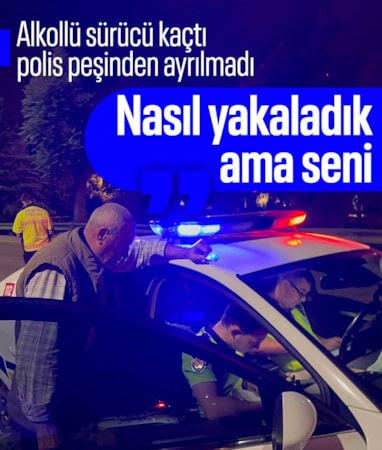 Bursa'da alkollü sürücü ile polisin sabır sınavı