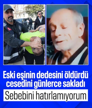 Samsun'da eski eşinin dedesini öldürüp 4 gün bodrumda sakladı