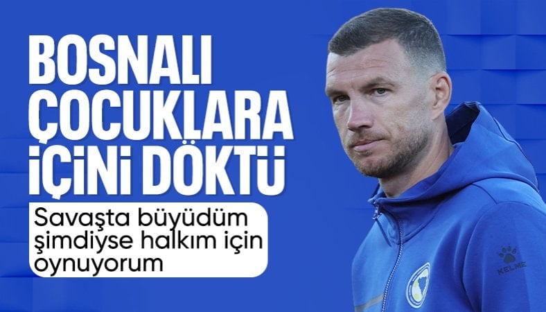 Edin Dzeko, Bosna Hersek'teki çocuklara mektup yazdı