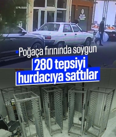 İstanbul'da poğaça fırınından 280 tepsi çalıp hurdacıya sattılar