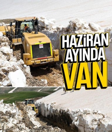 Van'da 3 bin 800 rakımda karla mücadele
