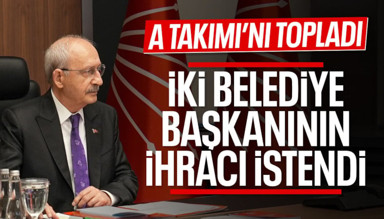 CHP'de 2 belediye başkanının ihracı istendi
