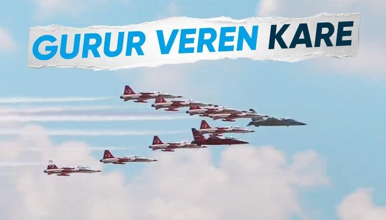 HÜRJET ve Türk Yıldızları'ndan gökyüzünde tarihi buluşma