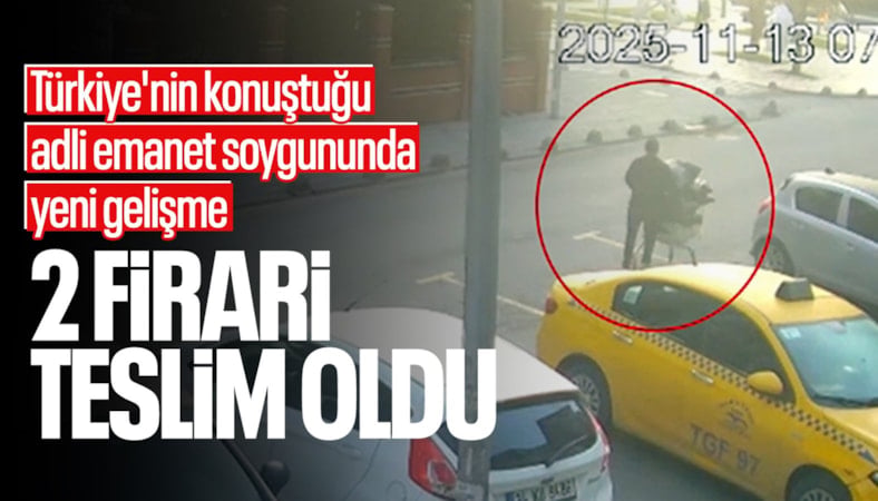 Büyükçekmece Adliyesi'ndeki adli emanet hırsızlığının iki firari şüphelisi Türkiye'ye teslim oldu