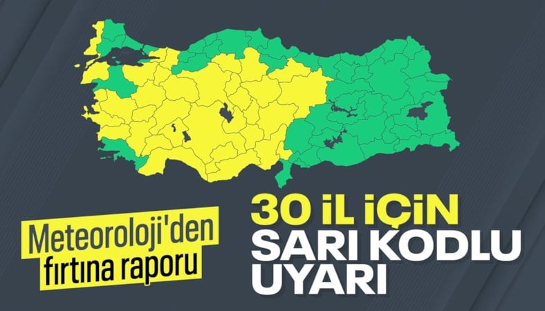 Yurtta hava durumu: 30 il için 'sarı' kodlu uyarı