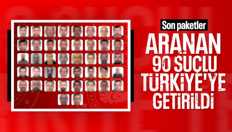 İçişleri Bakanlığı: Kırmızı Bültenle aranan 42 suçlu Türkiye'ye getirildi