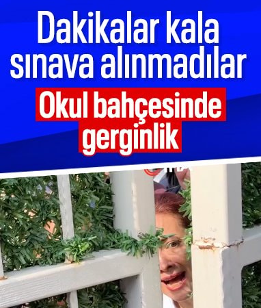 Ankara’daki bir lisede öğrenciler son anda sınava alındı