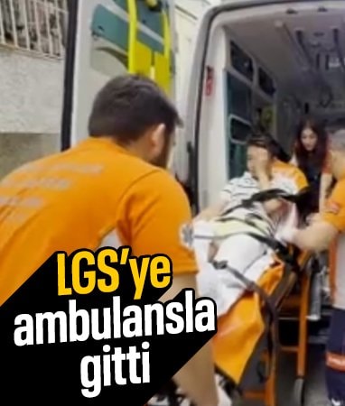 Diz kapağındaki problem nedeniyle LGS'ye ambulansla götürüldü